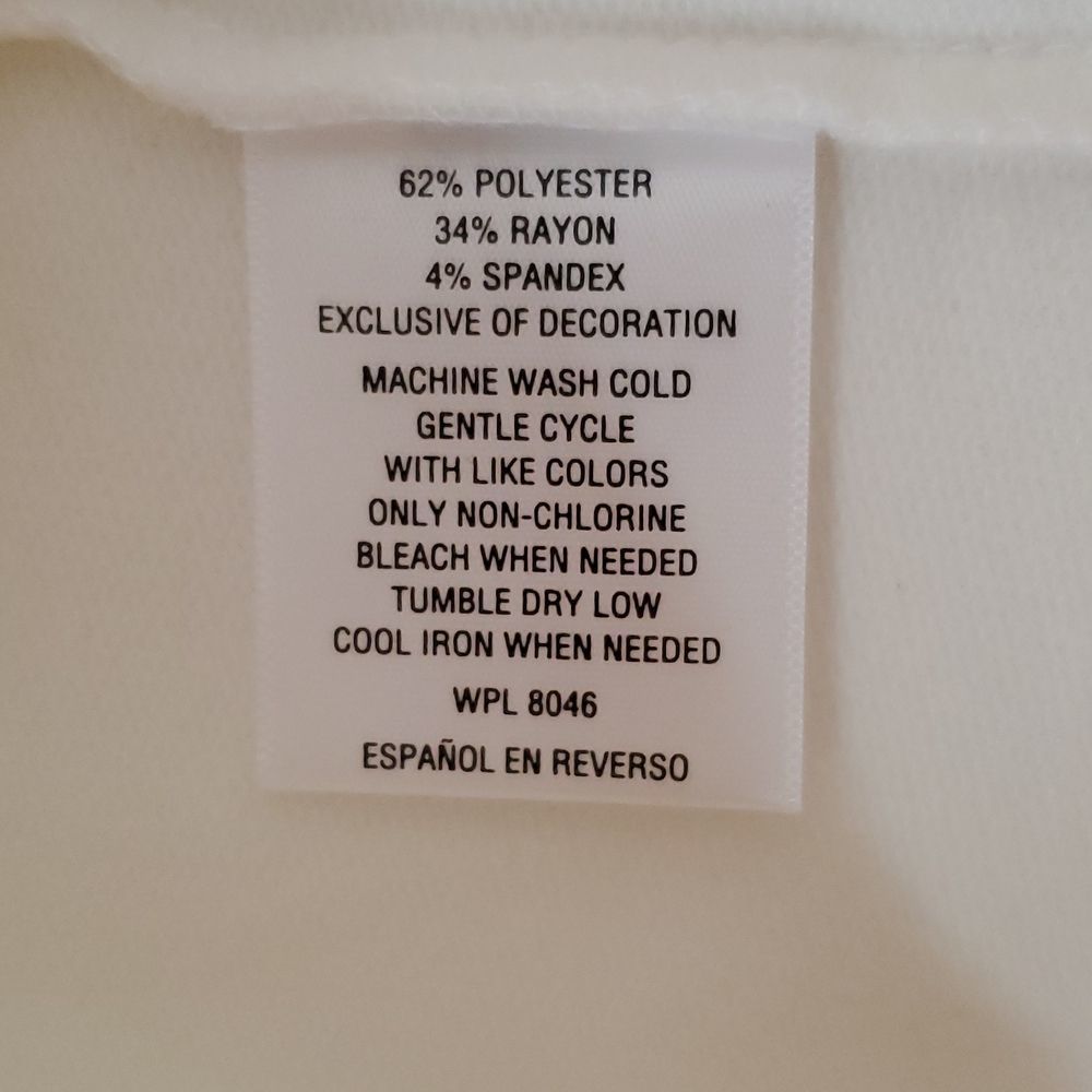 NWT - Style & Co. Cream Ruffle Sleeve Top - Picture 5 of 5